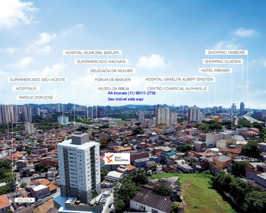Imagem Flat com 1 Quarto à Venda, 38 m² em Vila São Luiz (centro) - Barueri