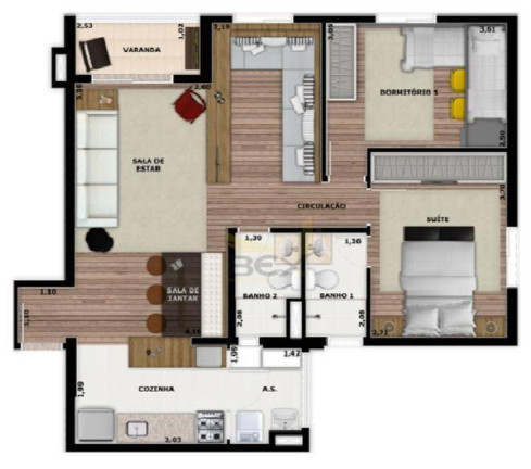 Imagem Apartamento com 3 Quartos à Venda, 71 m² em Centro - Barueri