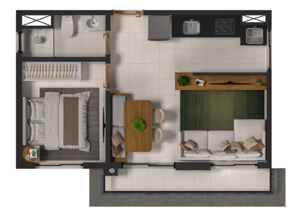 Imagem Apartamento com 2 Quartos à Venda, 34 m² em Vila Monte Alegre - São Paulo