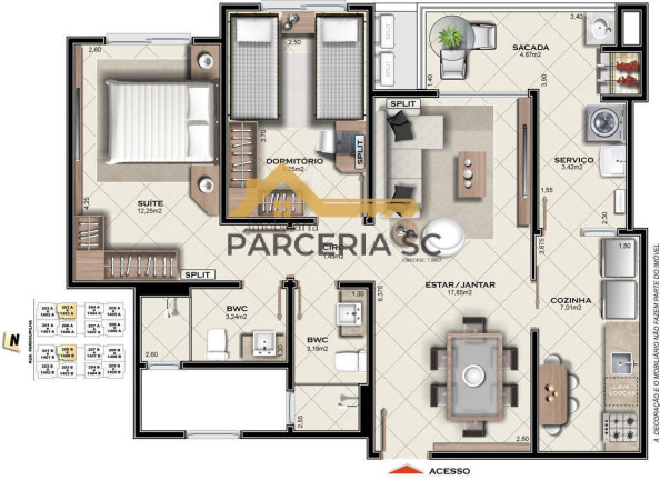 Imagem Apartamento com 3 Quartos à Venda, 93 m² em Campinas - São José