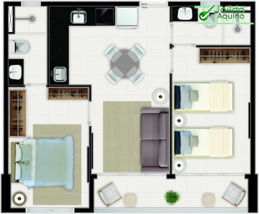 Imagem Apartamento à Venda, 50 m² em Aldeota - Fortaleza