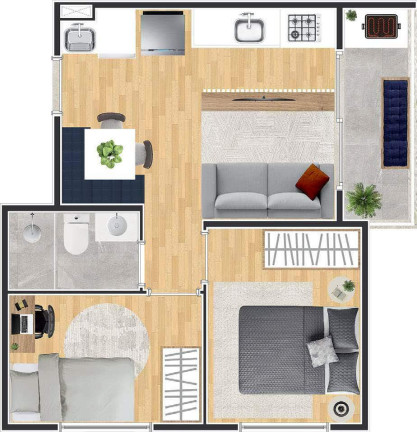 Imagem Apartamento com 2 Quartos à Venda, 57 m² em Butantã - São Paulo