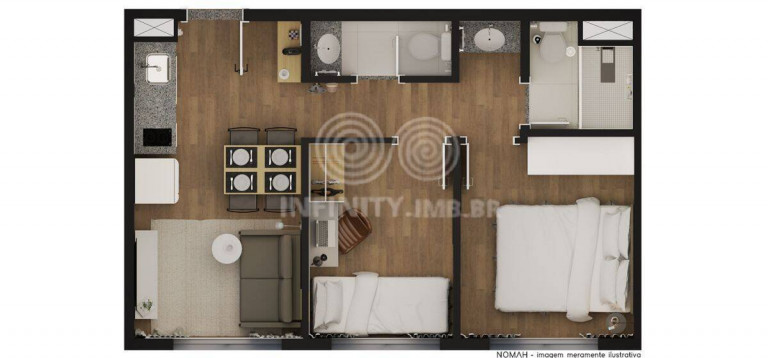 Imagem Apartamento com 2 Quartos à Venda, 35 m² em Brás - São Paulo