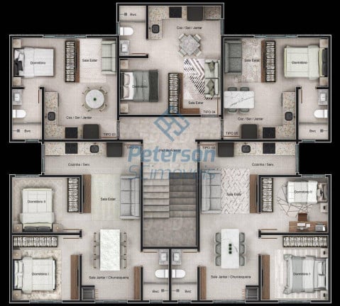 Imagem Apartamento com 1 Quarto à Venda, 19 m² em Santa Terezinha - Brusque