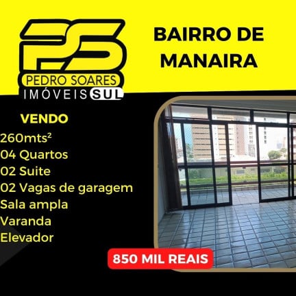 Foto do imóvel Flat com 4 Quartos à Venda, 260 m² em Manaíra - João Pessoa Foto do imóvel Flat com 4 Quartos à Venda, 260 m² em Manaíra - João Pessoa