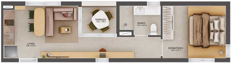 Imagem Apartamento com 1 Quarto à Venda, 37 m² em Ibirapuera - São Paulo