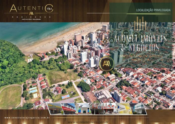Imagem Apartamento com 1 Quarto à Venda, 55 m² em Canto Do Forte - Praia Grande