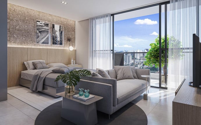 Foto do imóvel Apartamento com 1 Quarto à Venda, 39 m² em Jardim Camburi - Vitória