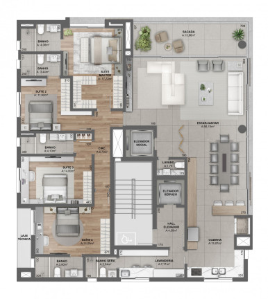 Imagem Apartamento com 3 Quartos à Venda, 200 m² em Exposição - Caxias Do Sul