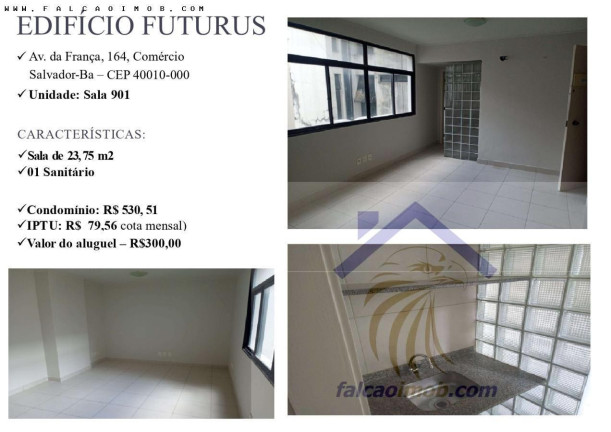 Imagem Imóvel Comercial para Alugar, 23 m² em Comércio - Salvador