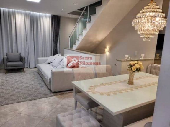 Foto do imóvel Sobrado com 3 Quartos à Venda, 136 m² em Vila Curuçá - Santo André