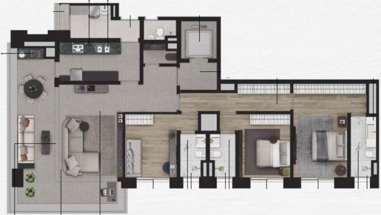 Imagem Apartamento com 3 Quartos à Venda, 155 m² em Itaim Bibi - São Paulo