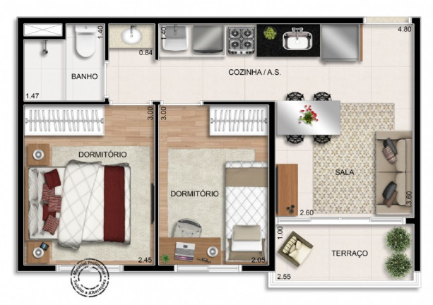 Imagem Apartamento com 2 Quartos à Venda, 37 m² em Jabaquara - São Paulo