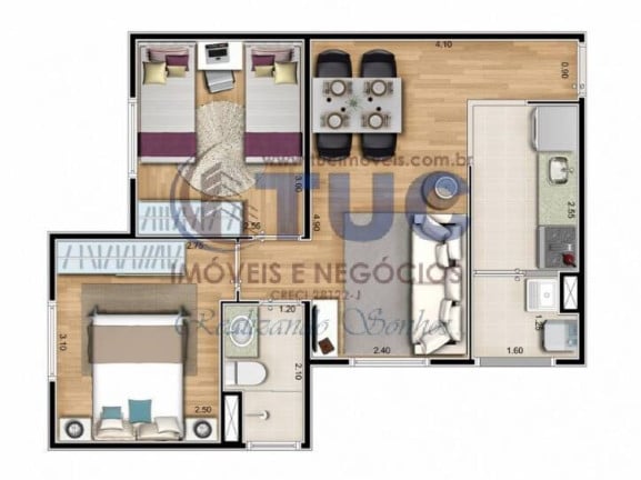 Imagem Apartamento com 2 Quartos à Venda, 43 m² em Pauliceia - São Bernardo Do Campo