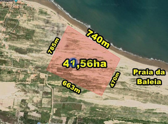 Imagem Terreno à Venda, 415.600 m² em Praia Da Baleia - Itapipoca