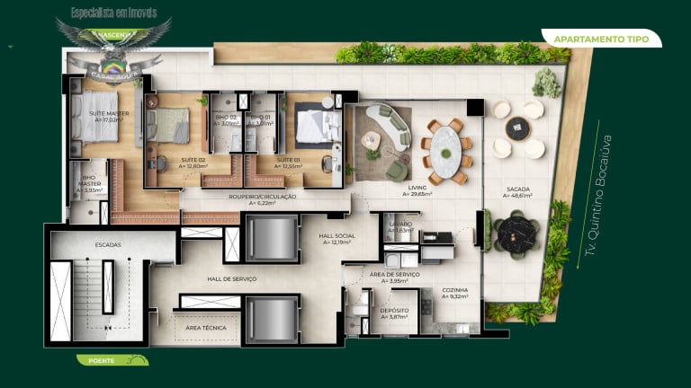 Foto do imóvel Cobertura com 3 Quartos à Venda,  em Reduto - Belém