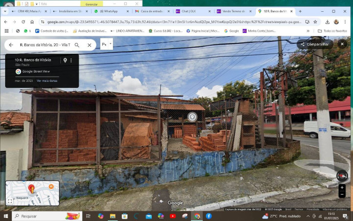 Foto do imóvel Terreno à Venda, 288 m² em Jardim Maringá - São Paulo Foto do imóvel Terreno à Venda, 288 m² em Jardim Maringá - São Paulo