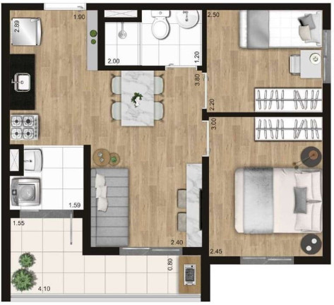 Imagem Apartamento com 2 Quartos à Venda, 35 m² em Freguesia Do ó - São Paulo