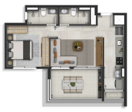 Foto do imóvel Apartamento com 2 Quartos à Venda, 76 m² em Bela Vista - São Paulo