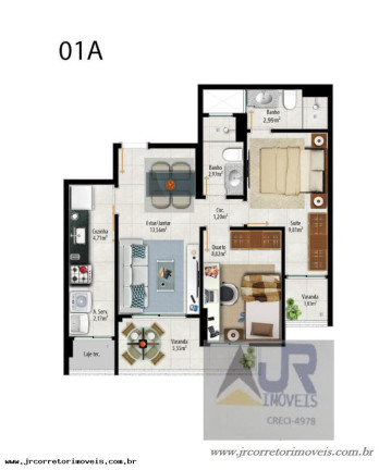 Foto do imóvel Imóvel com 2 Quartos à Venda, 61 m² em Praia Itaparica - Vila Velha