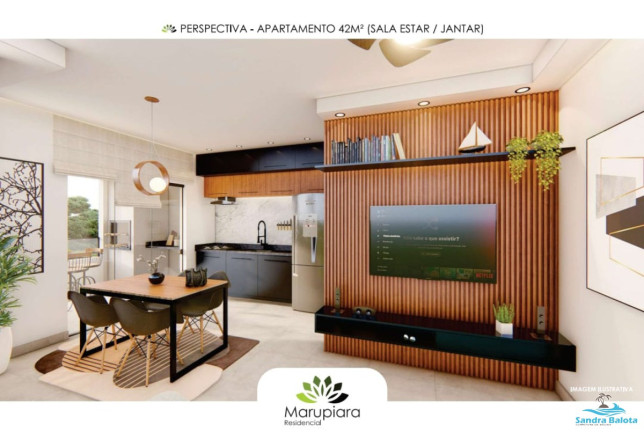 Imagem Apartamento com 1 Quarto à Venda, 34 m² em Perequê Açu - Ubatuba