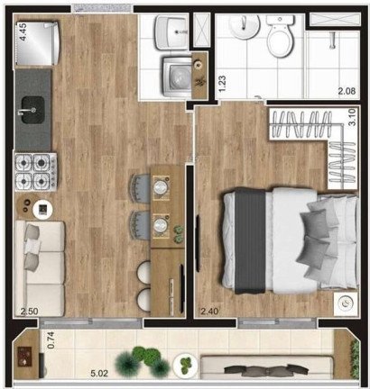 Imagem Apartamento com 2 Quartos à Venda, 35 m² em Vila Moraes - São Paulo