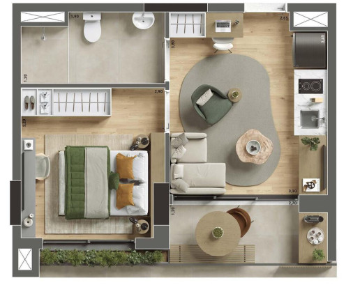 Imagem Apartamento com 1 Quarto à Venda, 36 m² em Ibirapuera - São Paulo