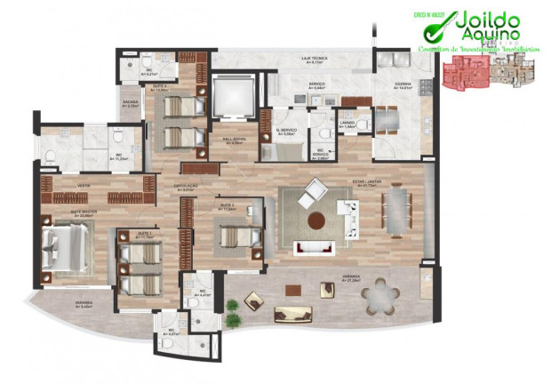 Imagem Apartamento com 4 Quartos à Venda, 218 m² em Aldeota - Fortaleza