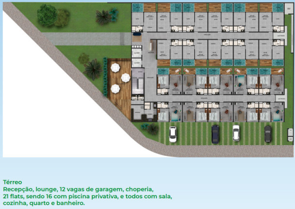 Imagem Imóvel com 1 Quarto à Venda, 25 m² em Porto De Galinhas - Ipojuca