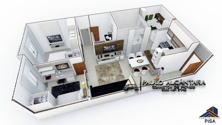 Imagem Apartamento com 2 Quartos à Venda, 56 m² em Eldorado - Timóteo