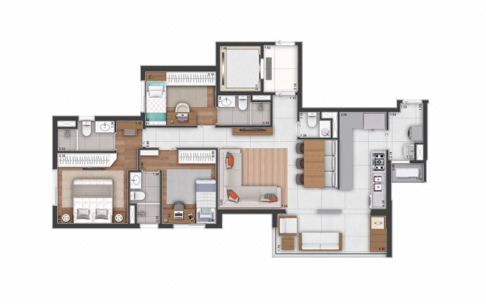 Imagem Apartamento com 3 Quartos à Venda, 98 m² em Taquaral - Campinas