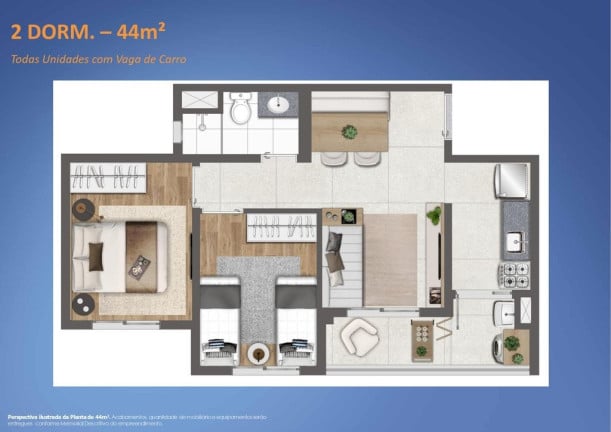 Foto do imóvel Apartamento com 2 Quartos à Venda, 34 m² em Butantã - São Paulo