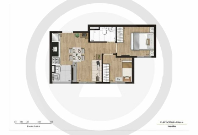 Imagem Apartamento com 2 Quartos à Venda, 36 m² em Campo Limpo - São Paulo