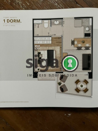 Imagem Apartamento com 1 Quarto à Venda, 31 m² em Butantã - São Paulo