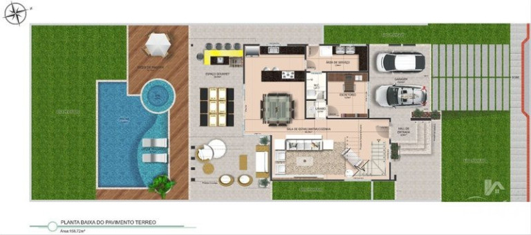 Imagem Casa com 4 Quartos para Alugar ou Temporada, 286 m² em Civit Ii - Serra