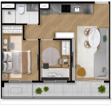 Foto do imóvel Studio com 1 Quarto à Venda, 26 m² em Vila Clementino - São Paulo