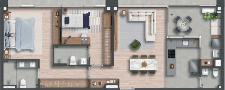 Imagem Apartamento com 2 Quartos à Venda, 74 m² em Itaim Bibi - São Paulo