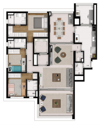 Imagem Apartamento com 3 Quartos à Venda, 166 m² em Vila Clementino - São Paulo