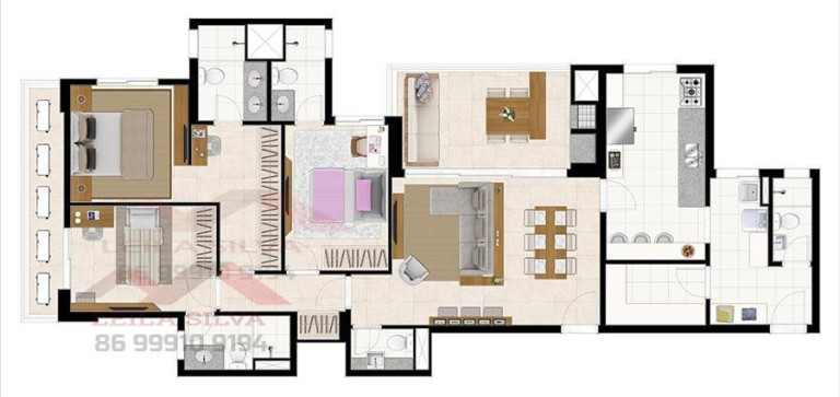 Imagem Apartamento à Venda, 128 m² em Horto - Teresina