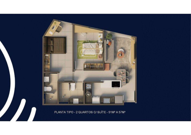 Foto do imóvel Apartamento com 2 Quartos à Venda, 50 m² em Piedade - Jaboatão Dos Guararapes