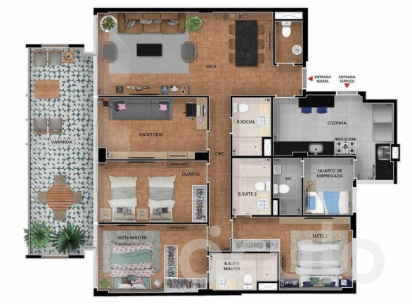 Imagem Apartamento com 2 Quartos à Venda, 95 m² em Jardim Botânico - Rio De Janeiro