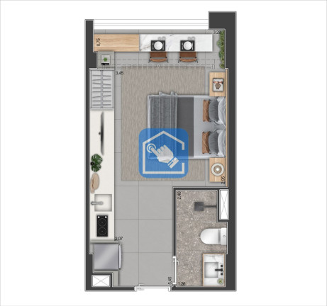 Foto do imóvel Kitnet com 1 Quarto à Venda, 24 m² em Bela Vista - São Paulo