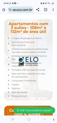 Foto do imóvel Apartamento com 3 Quartos à Venda, 110 m² em José Menino - Santos