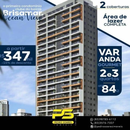 Foto do imóvel Apartamento com 2 Quartos à Venda, 62 m² em Brisamar - João Pessoa