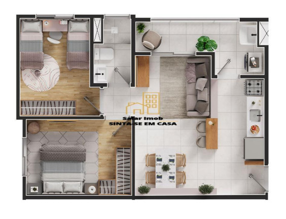 Foto do imóvel Apartamento com 2 Quartos à Venda, 45 m² em Califórnia - Nova Iguaçu
