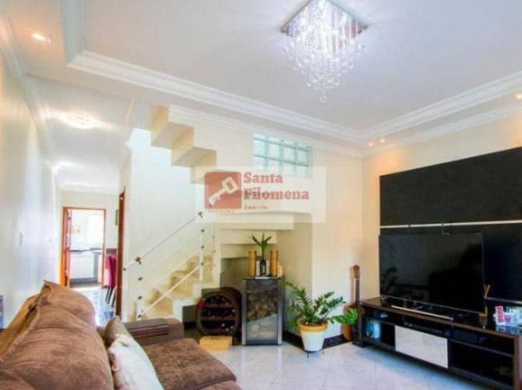 Foto do imóvel Sobrado com 3 Quartos à Venda, 192 m² em Vila Curuçá - Santo André