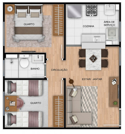 Imagem Apartamento com 2 Quartos à Venda, 38 m² em Jardim Novo Portugal - Guarulhos