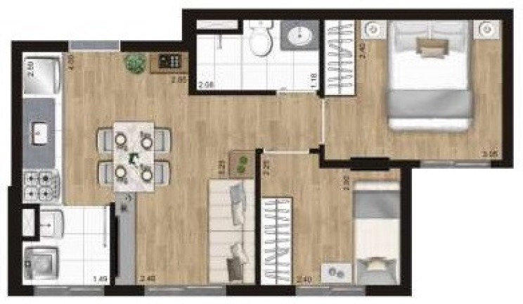 Imagem Apartamento com 2 Quartos à Venda, 36 m² em Freguesia Do ó - São Paulo