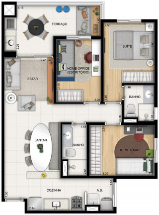 Imagem Apartamento com 2 Quartos à Venda, 60 m² em Centro - São Bernardo Do Campo