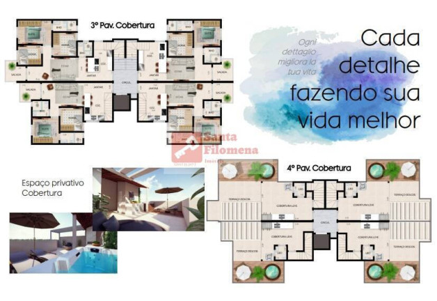 Foto do imóvel Apartamento com 3 Quartos à Venda, 121 m² em Vila Curuçá - Santo André